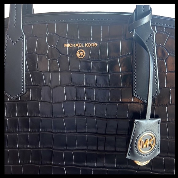 MICHAEL KORS Large Jane Croc Embossed Leather Tote - Picture 3 of 9